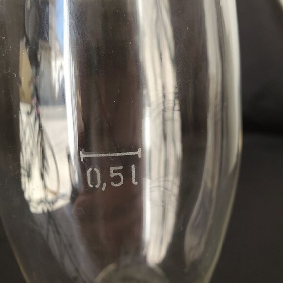 Vintage German Blown Glass Beer Boot 22 oz Capacity 8.5 in x 5 in - Picture 2 of 6